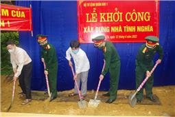 Quân khu: Khởi công xây dựng nhà tình nghĩa tại xã Nghĩa Tá, huyện Chợ Đồn